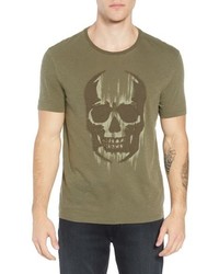 John Varvatos Star USA John Varvatos Faded Skull Applique T Shirt