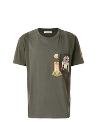 Valentino Military Embroidered Applique T Shirt