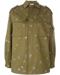 Olive Embroidered Jacket