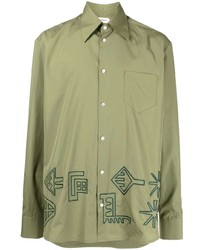 Namacheko Embroidered Pointed Collar Shirt