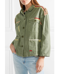 The Great The Sergeant Embroidered Cotton Canvas Jacket