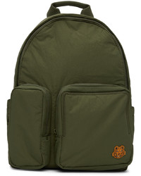 Kenzo Khaki Tiger Crest Backpack