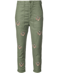 The Great Embroidered Cropped Trousers