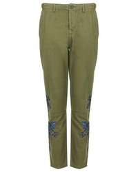 Topshop Isaac Embroidered Pants