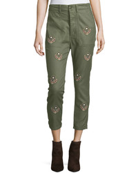 The Great The Slouch Army Pants W Embroidery