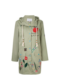 Mira Mikati Embroidered Hooded Coat