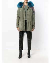 Mr & Mrs Italy Embroidered Parka Jacket