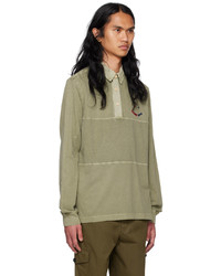 Ps By Paul Smith Khaki Embroidered Polo