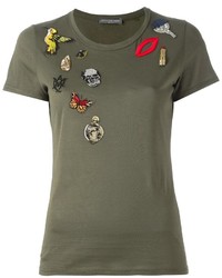 Alexander McQueen Obsession Embroidered T Shirt