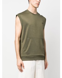 Fred Perry Embroidered Logo Cotton Blend Vest