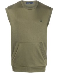 Fred Perry Embroidered Logo Cotton Blend Vest