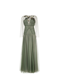 Antonio Marras Gathered Tulle Dress With Embroidery