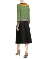 Valentino Embroidered Wool Blend Pullover