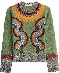 Valentino Embroidered Wool Blend Pullover
