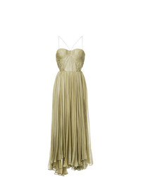 Maria Lucia Hohan Pleated Design Strapless Dress