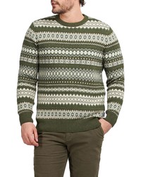 Barbour Case Fair Isle Wool Crewneck Sweater