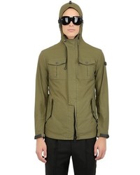 ai riders on the storm Washed Rubberized Nylon Field Jacket
