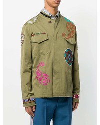 Etro Embroidered Insert Safari Jacket