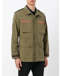 Fashion Clinic Timeless Embroidered Trim Field Jacket