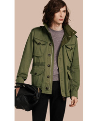 Burberry Hooded Cotton Field Jacket