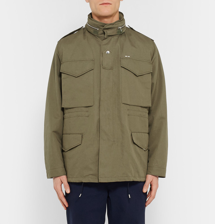 MAISON KITSUNÉ Maison Kitsun M65 Cotton And Linen Blend Field Jacket ...