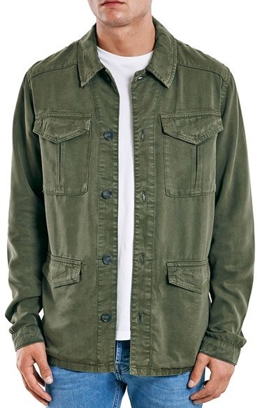 Topman Olive Field Jacket, $85 | Nordstrom | Lookastic