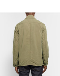 Remi Relief Washed Cotton Blend Canvas Field Jacket
