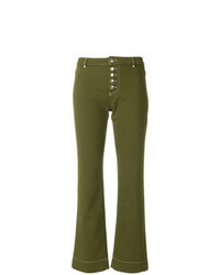 Olive Flare Jeans