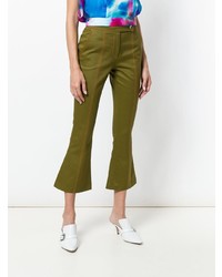 MSGM Cropped Flare Trousers