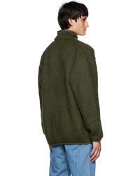 Nanamica Khaki Press Stud Sweater