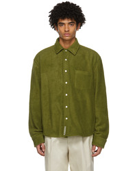 CONNOR MCKNIGHT Green Polar Fleece Overshirt Jacket