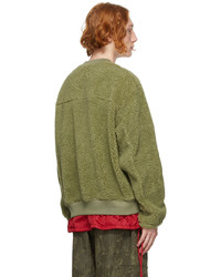 Ambush Khaki Wool Fleece Sweatshirt