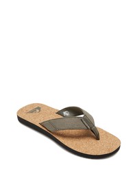 Quiksilver Molokai Abyss Flip Flop In Greengreengreen At Nordstrom