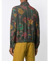Etro Floral Print Zipped Jacket