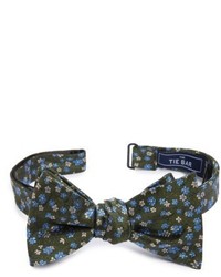 Olive Floral Bow-tie