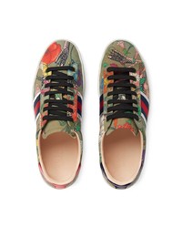 Gucci Flora Snake Sneakers