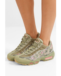 Nike Air Max 95 Printed Leather And Mesh Sneakers