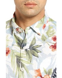 Tommy Bahama Mediterranean Floral Standard Fit Linen Sport Shirt
