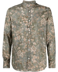 Glanshirt Floral Print Button Up Shirt