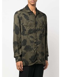 Erdem Leaf Print Pajama Shirt