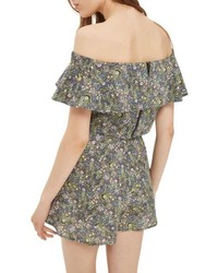 Topshop Limited Edition Liberty Floral Off The Shoulder Top