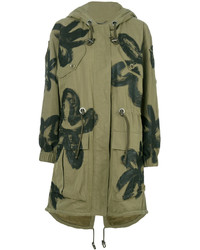 Moschino Floral Painted Parka