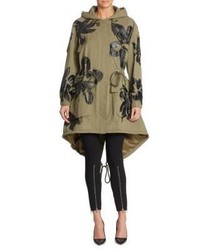 Moschino Painted Floral Parka