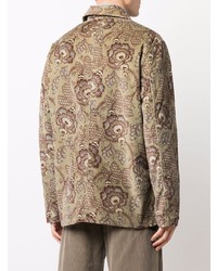 Universal Works Floral Print Buttoned Up Jacket