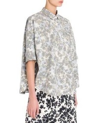 Jil Sander Floral Print Cotton Shirt