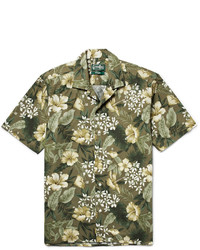 Gitman Brothers Gitman Vintage Camp Collar Floral Print Cotton Shirt