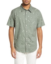 Madewell Easy Short Sleeve Hemp Cotton Shirt In Distant Grove At Nordstrom
