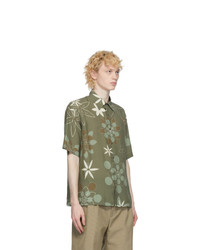Fendi Green Kaleidoscope Floral Shirt