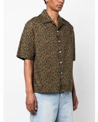 Kenzo Hana Leopard Short Sleeve Shirt