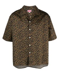 Kenzo Hana Leopard Short Sleeve Shirt